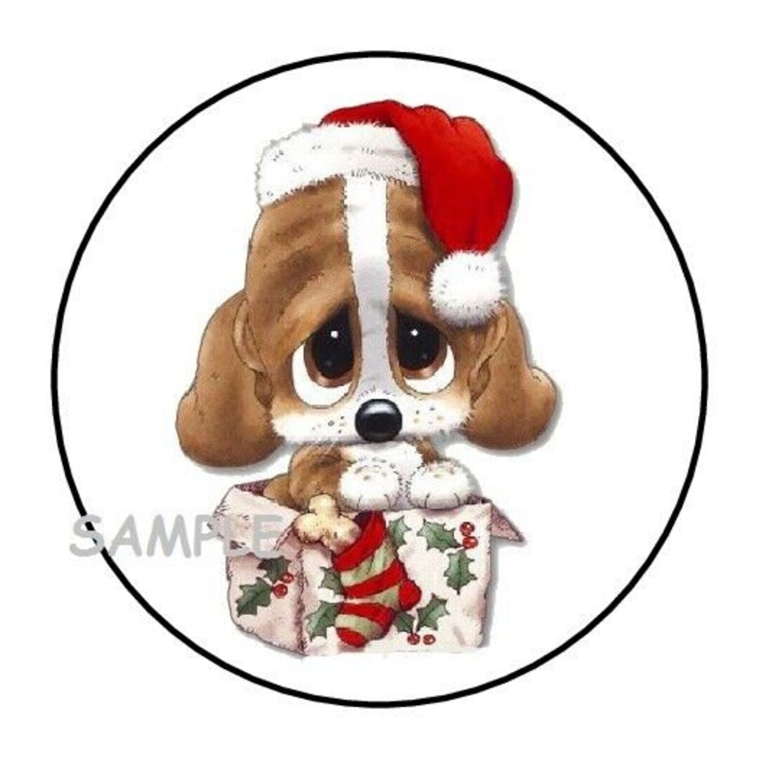 thumbnail image 2 of 30 Christmas Envelope Seals - Joy To The World Stickers - 1.5 Inch Round Labels For Holiday Cards & Favors 2 of 6
