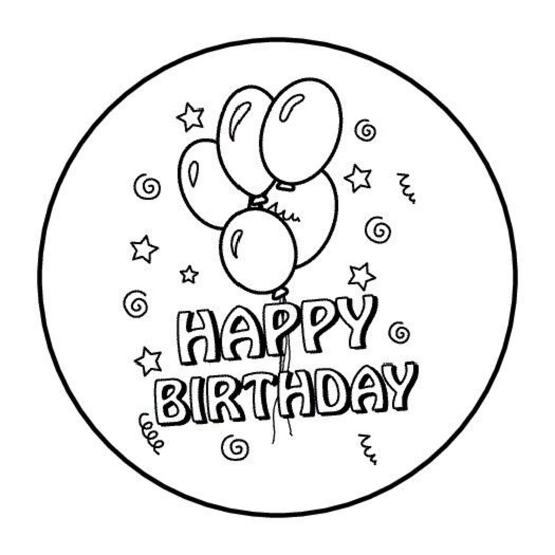 30 Happy Birthday Envelope Seals Labels Stickers 1.5 Etsy