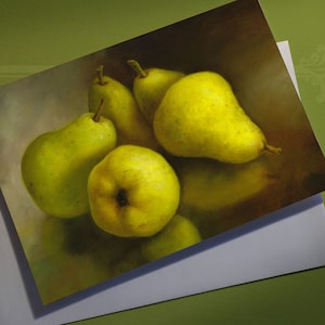 Biglietto d'auguri artistico "Pere"
