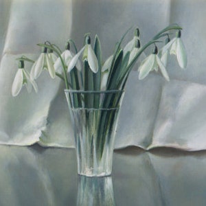 Biglietto d'auguri artistico "Bucaneve"