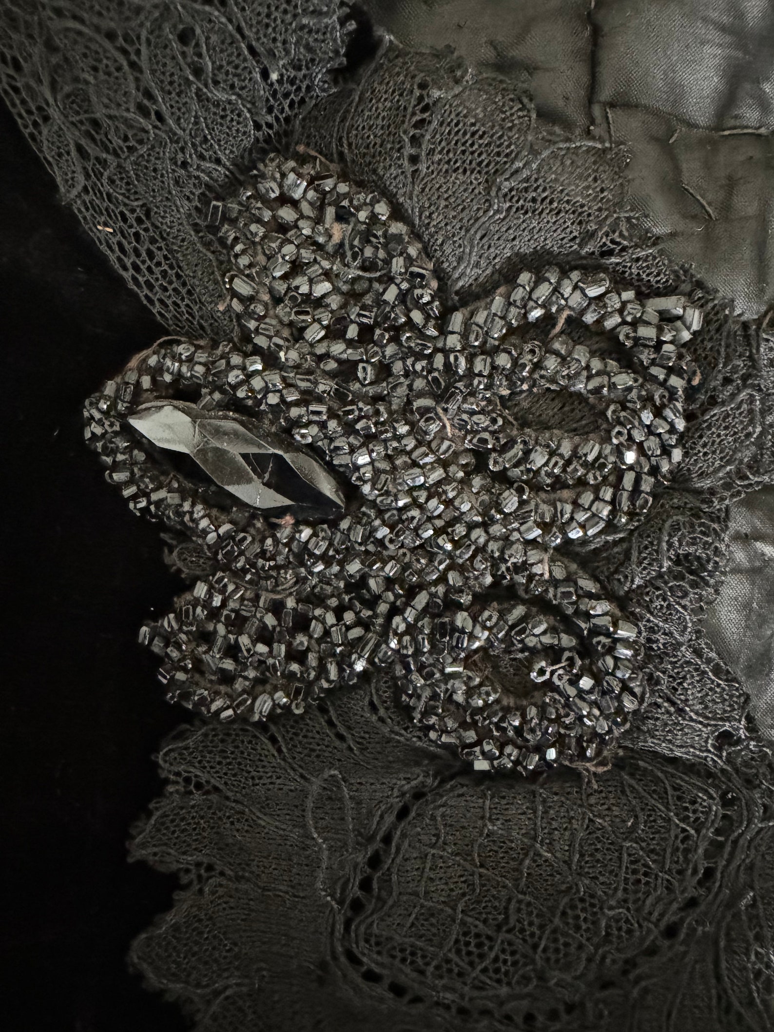 Black Velvet & Lace Capelet main image 0