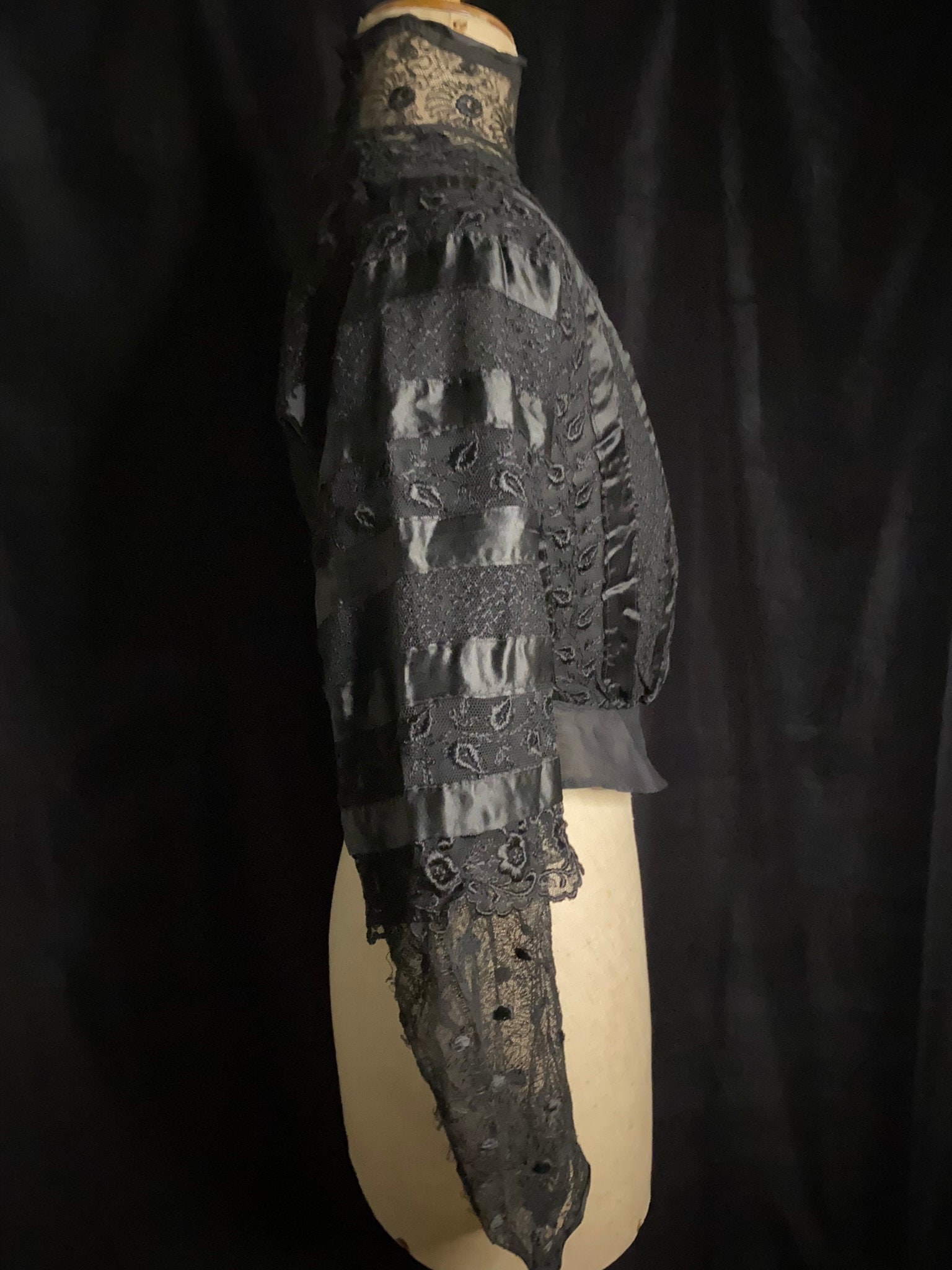 sleeveless victorian blouse