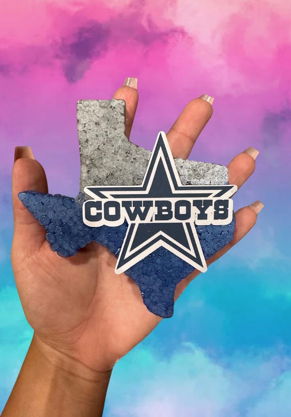 Dallas Cowboys Texas Car Freshie – Texas-Shaped Scented Air Freshener – Gift for Cowboys Fans