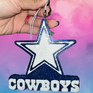 Dallas Cowboys Star Car Freshie – Football Team Air Freshener – NFL Fan Gift for Him or Her