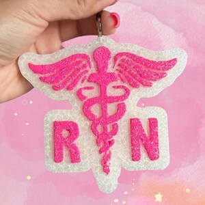 Registered Nurse Car Freshie – RN Caduceus Air Freshener – Medical Gift