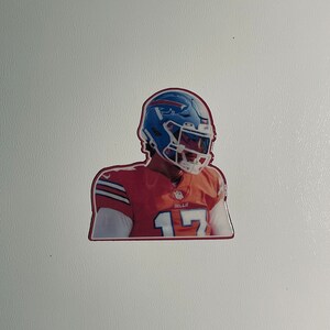 Josh Allen Visor Red Jersey