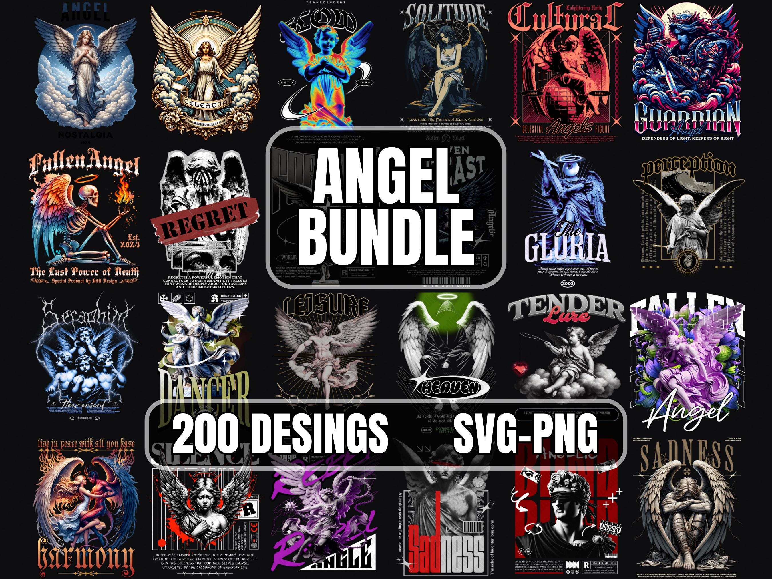 Camiseta angelical - Etsy México, image size:2700x2025