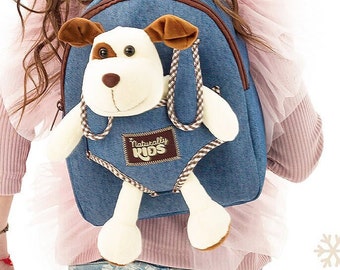 Toddler Backpack & Plush Puppy Dog Preschool Backpack — Christmas Gift