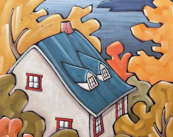 Original artwork / Original painting / Autumn landscape / Landscape painting / Fall landscape artwork / Canadian landscape