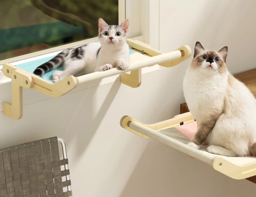 Cat Perch Cat Hammock Cat Wall Bed Cat Hanging Bed Cat Etsy