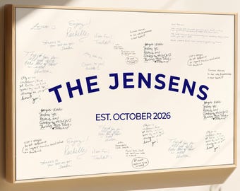 Wedding Guest Book Alternative, Custom family name sign