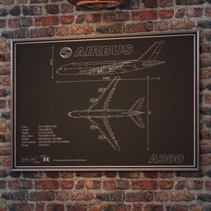 Airbus A380 Poster, Gift For Pilot, Aviation Art, Plane Gift, Plane Poster, Mancave Aircraft Art, Retirement Gift, Plane Blueprint, Wall Art