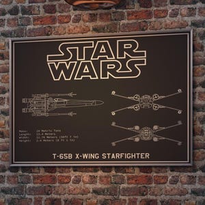 X Wing Poster, X Wing Fighter, Star Wars Prints, Star Wars Art, Mancave, Gift For Him, Star Wars Fan, Space Art, Movie Art, Digital Prints