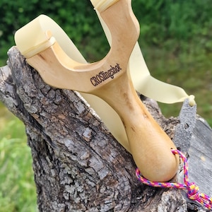 Modelo Ergo LERO, madera de tilo n.º 2 Horquilla natural/Tirachinas ergonómico/Catapult/Natty/Schlinge/Zwillen