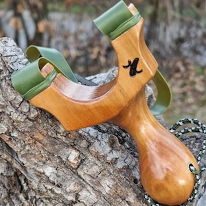 Model Ergo Tera,  cherry wood Natural Fork/Ergonomic Slingshot/Catapult/Natty/Zwillen