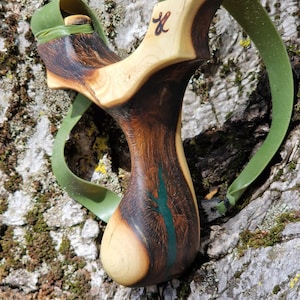 Modelo Ergo KUPA Smrdljika madera Natural Tenedor/Tirachinas ergonómica/Catapulta/Natty/Schlinge/Zwillen