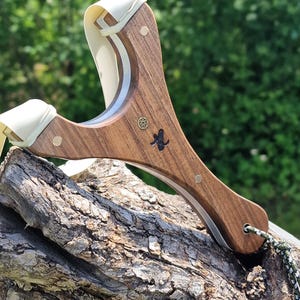 Model Mule by Toddy aluminum and walnut wood Fork/ Slingshot/Catapult/Natty/Schlinge/Zwillen