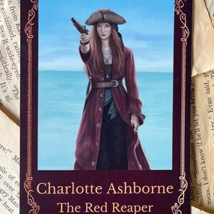 Tarjeta de personaje de Charlotte Ashborne de la serie Beyond The Horizon