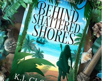 Preorder - Signed Paperback of Behind Shattered Shores (Book 3) plus goodies!