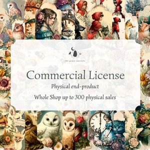 Up to 300 - Whole Shop Commercial License, 300 Physical End Product Sales Maximum