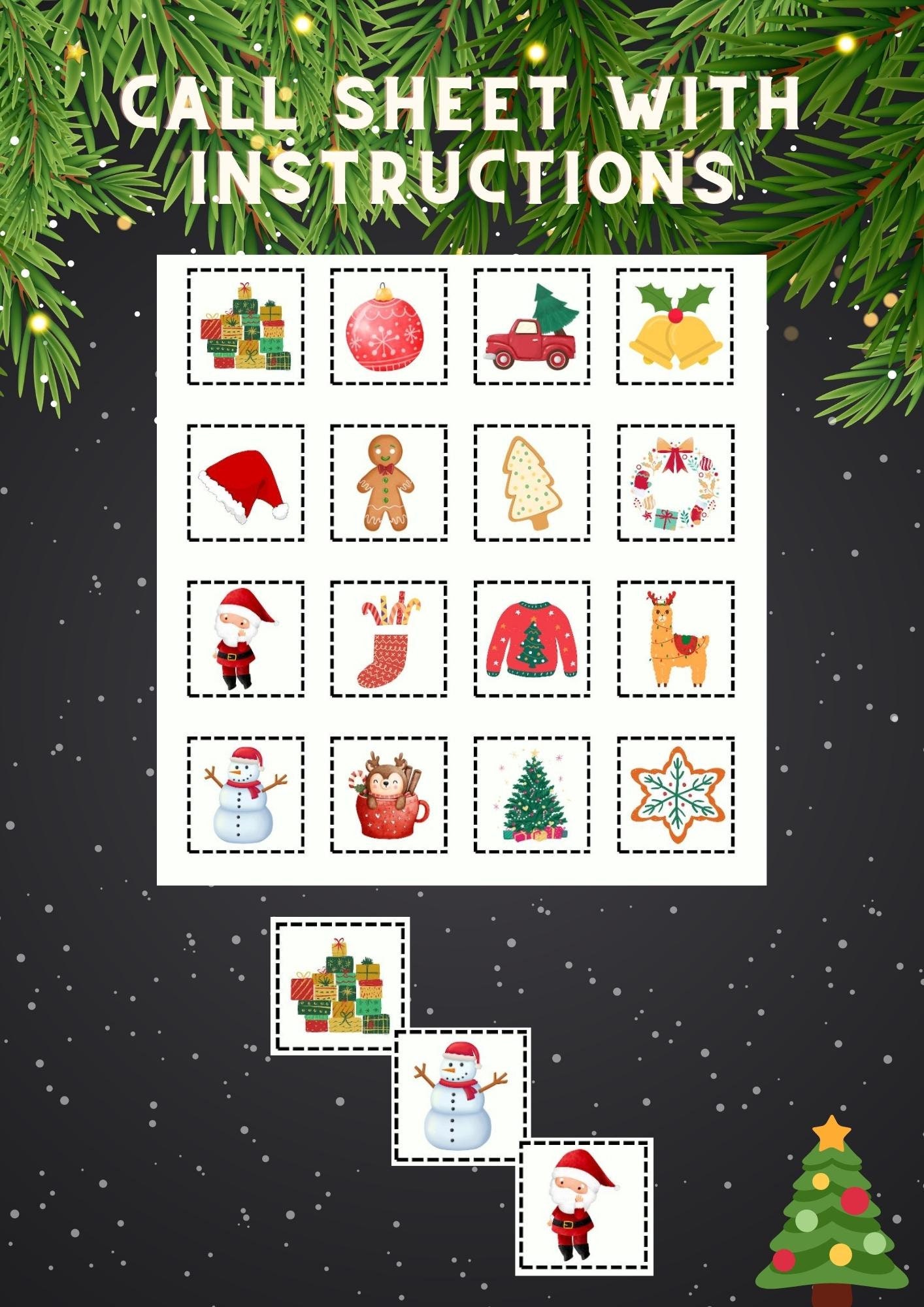 50x Christmas Bingo Cards Printable Christmas BINGO INSTANT - Etsy