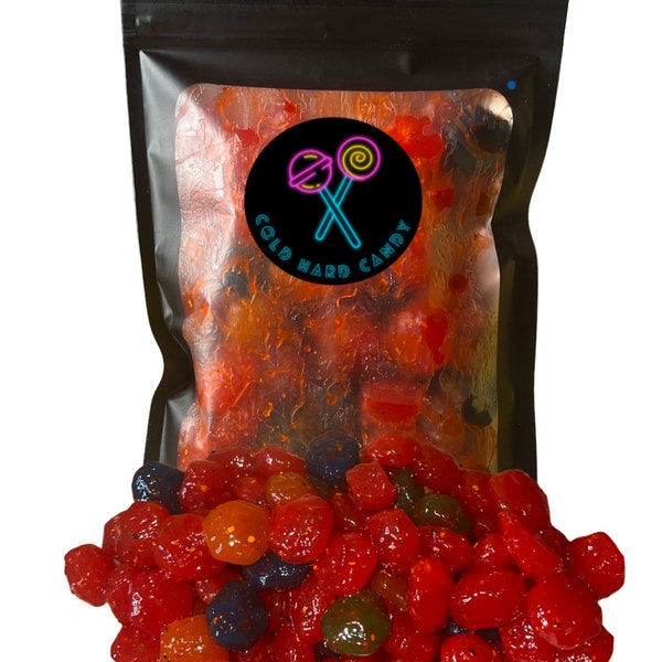 Chamoy Gushers 8oz bag | Sweet, sour, spicy candy | Mexican sweets | Christmas stocking stuffer | great gift for dad or mom |