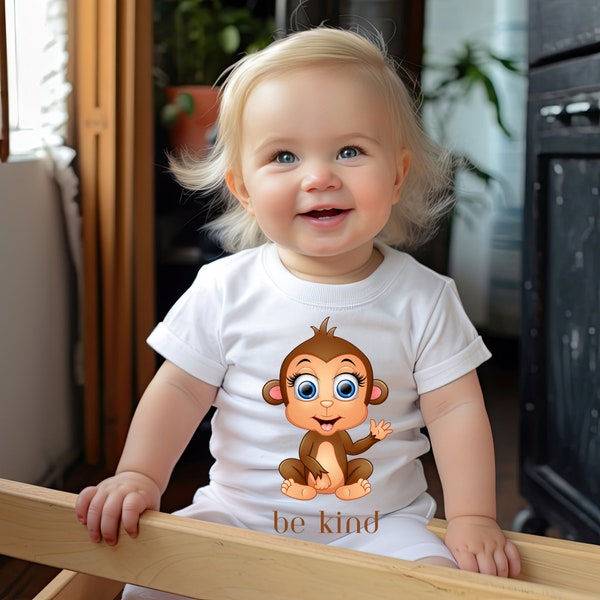 Monkey Tshirt Etsy