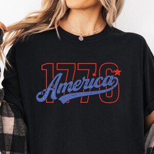 1776 America PNG, 4th Of July Png Sublimation Design, Patriotic Independence Day Png, 1776 Png, Vintage USA Flag Png, Retro America Png