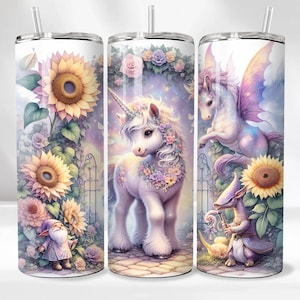 Eenhoorn 20oz beker wrap, eenhoorn png, beker wrap ontwerp, 3D eenhoorn beker wrap, beker png, eenhoorn beker, fee beker wrap