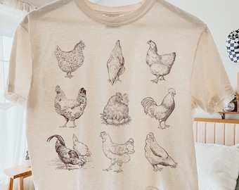 Vintage Chickens PNG Sublimation Design, Chicken Lover png, Farm Life PNG, Digital Download