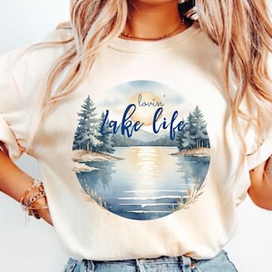 Summer Lake Life Retro Png Design, Spring Outdoors Sublimation Digital Download, Trendy Summer Lake Camping Digital Design