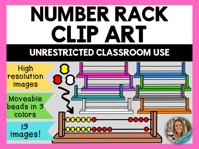 Number Rack Clipart Rekenrek Clip Art Digital Counting Frames