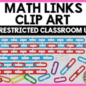Math Chain Links Clipart - ClipArt di collegamenti di collegamento, matematica