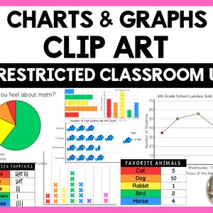 Charts and Graphs Clip Art, Math Clipart