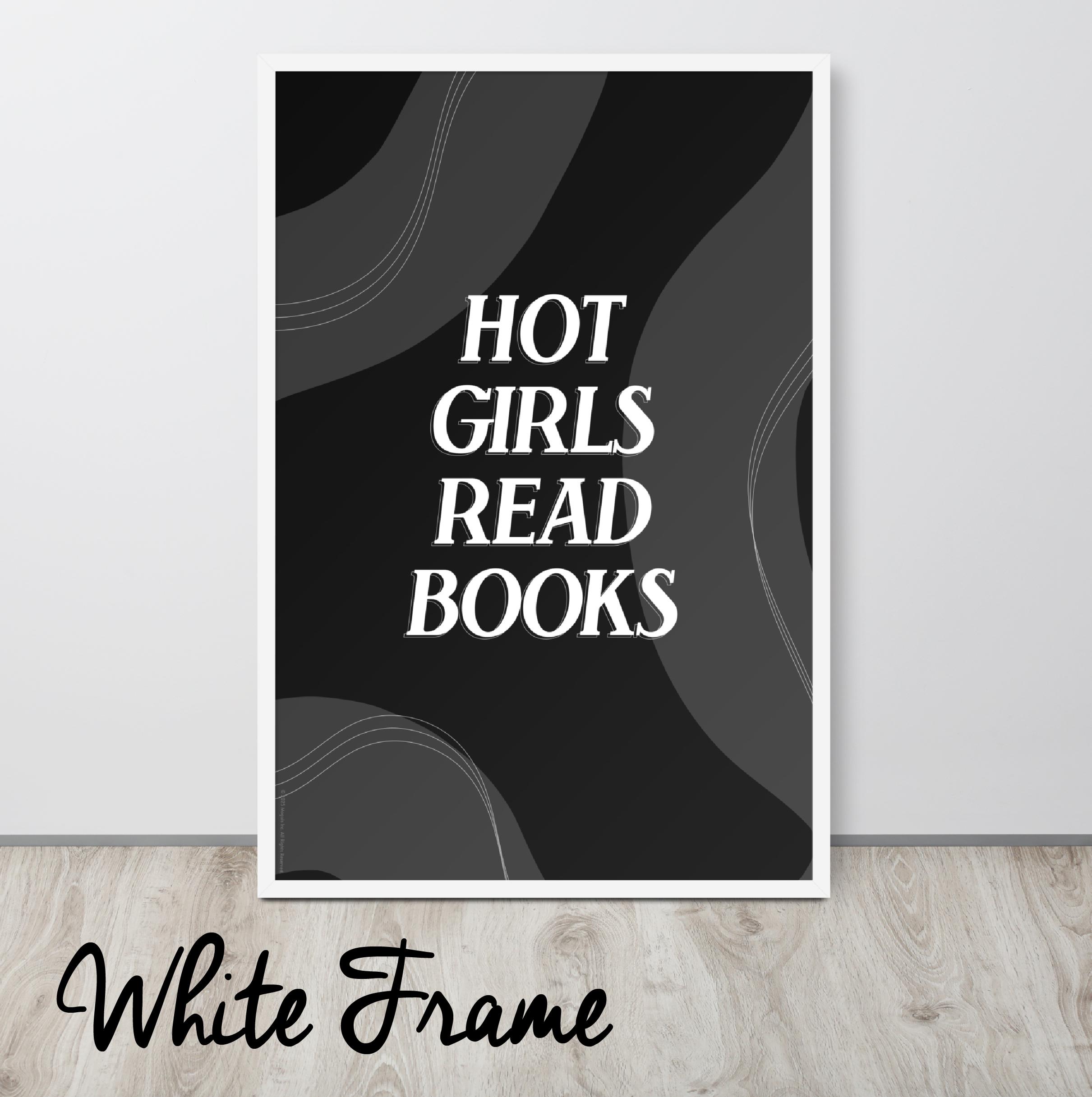 Hot Girls Read Books Poster | Funny Book Lover Art - Etsy UK