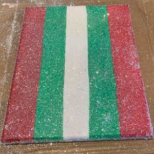Stripe Patterned Christmas Canvass