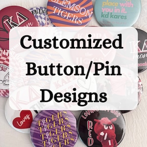 Custom Gameday Pins (Buttons)