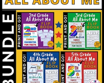 Alles over mij flipbook voor 2e 3e 4e 4e 5e leerjaar met Back to School kennismakingsspelletjes en activiteiten voor klasgenoten