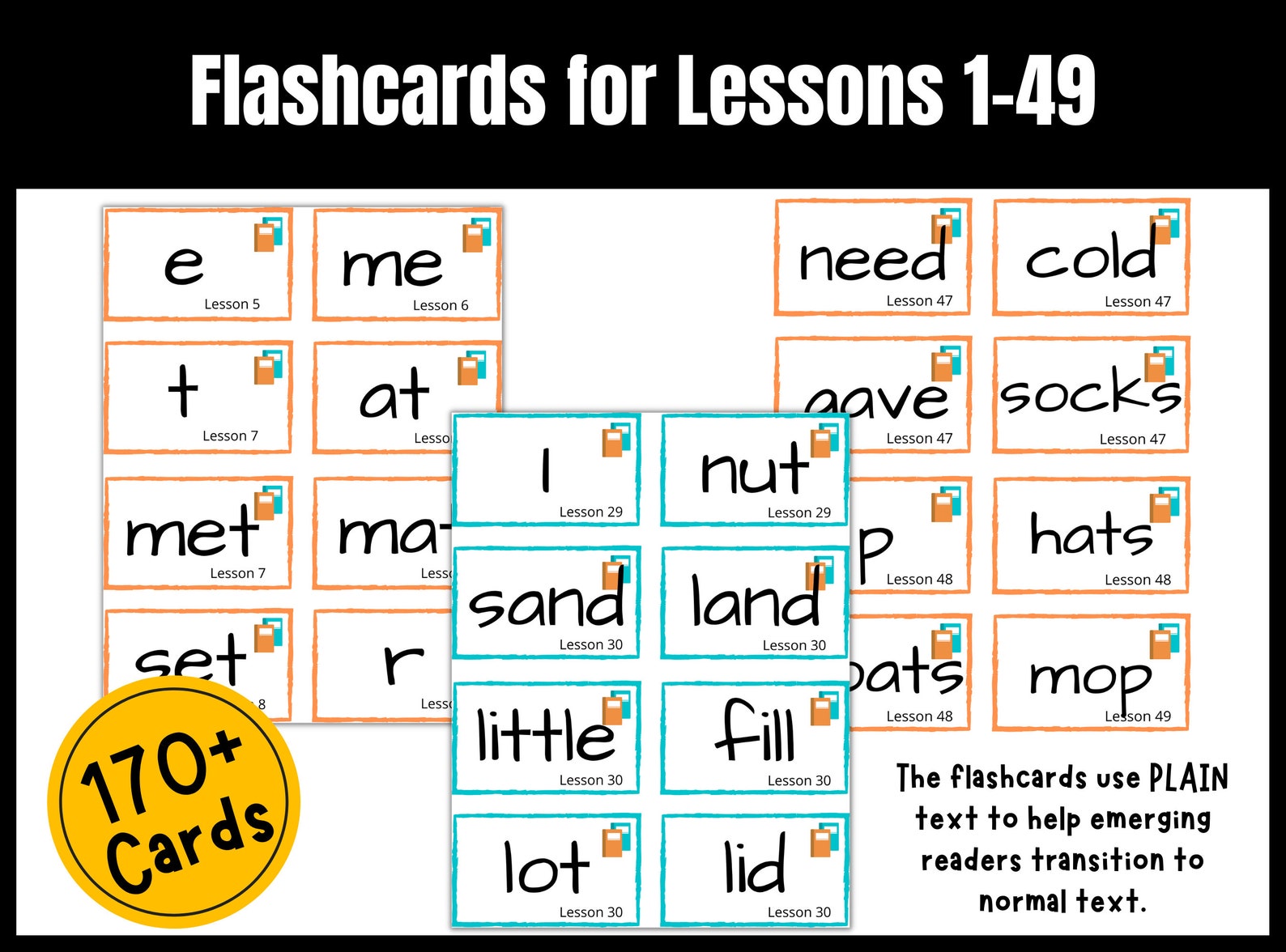 Teach Your Child to Read in 100 Easy Lessons, Flashcards & Handwriting ...