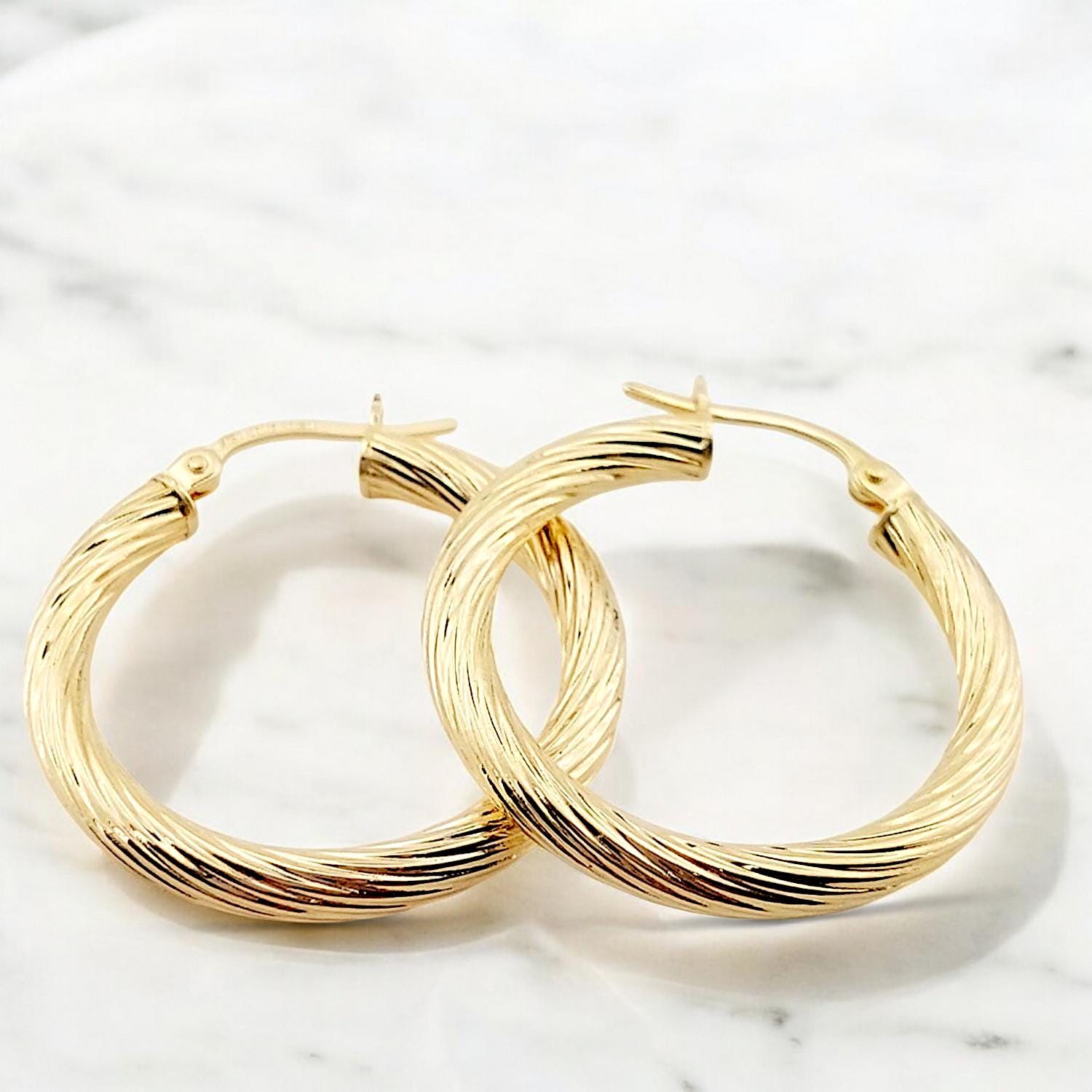 ◆STONEHENgE◆ 14K Earrings Lucky You SA25A10T StoneHenge 14K Lucky U Earrings SA24A66T Cubic Zirconia 14K