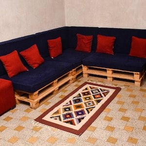 Brown Handmade Egyptian Wool Carpet