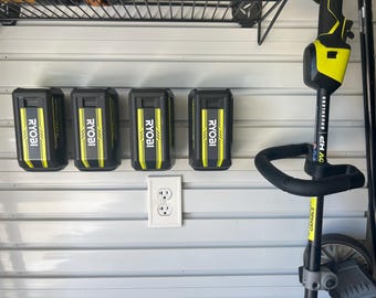 Soporte para batería Ryobi de 40 V para panel de pared Gladiator