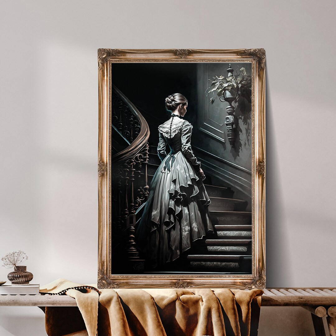 Victoria House Gothic Wall Art Goth Decor Dark Oil - Etsy