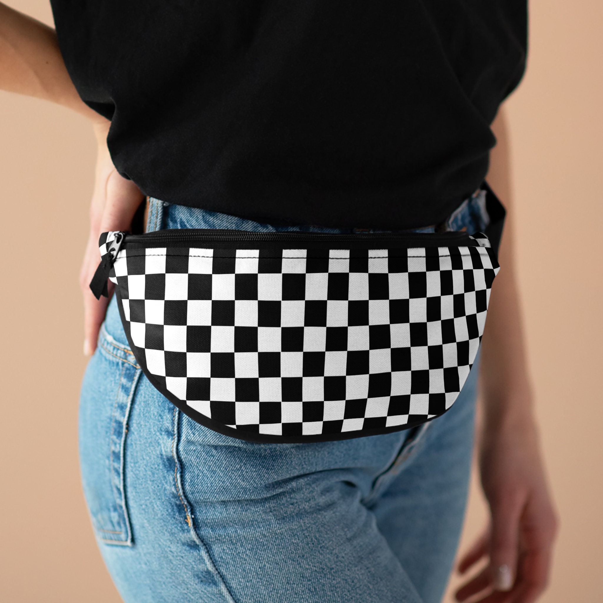 Checkered fanny pack Etsy