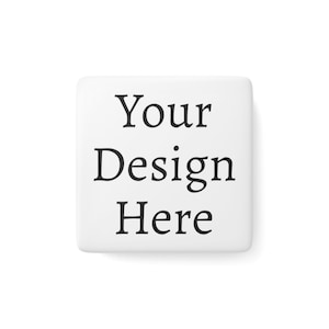 Custom/Personalized Porcelain Magnet, Square