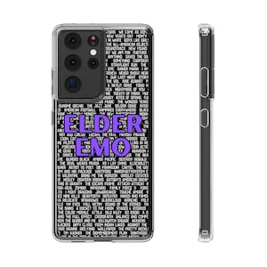 Elder Emo Band Love Clear Phone Case - Purple