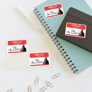 Our Flag Means Death &quot;Jeff The Accountant&quot; Nametag Stickers
