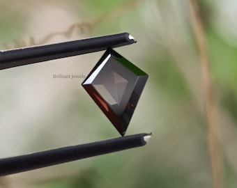 Black Kite Cut Loose Moissanite For Jewelry Making In Ring Lozenge Cut Moissanite For Engagement Ring Kite Cut Side Stone For Mount Ring