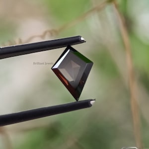 Black Kite Cut Loose Moissanite For Jewelry Making In Ring Lozenge Cut Moissanite For Engagement Ring Kite Cut Side Stone For Mount Ring