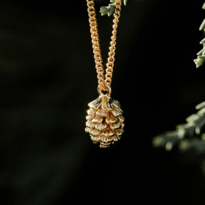 Necklace pine cones forest jewelry